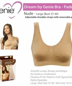 TVTimeDirect Clothing & Accessories As Seen On TV Dream By Genie Bra - Padded - Nude - Large (Bust 37-40)