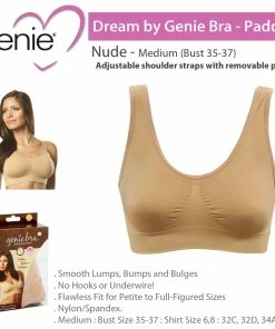 TVTimeDirect As Seen On TV Dream By Genie Bra - Padded - Nude - Medium (Bust 35-37) Clothing & Accessories