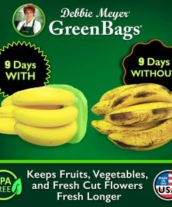 TVTimeDirect Kitchen Debbie Meyer Green Bags For Fruit And Vegetables - Variety Pack - 20 Pack
