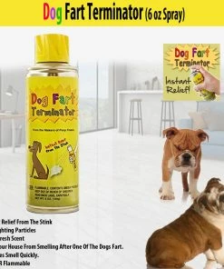 TVTimeDirect Dog Fart Terminator (6 Oz Spray) Pets