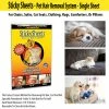 TVTimeDirect Sticky Sheets - Pet Hair Removal System - Single Sheet Pets