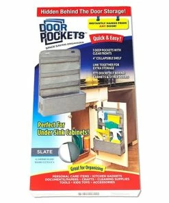 TVTimeDirect As Seen On Tv Door Pockets- Fabric Overdoor Organizer
