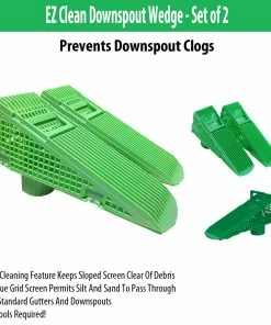 TVTimeDirect EZ Clean Downspout Wedge - Set Of 2