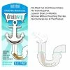 TVTimeDirect Houseware Drainwig Bathtub Drain Hair Catcher Anchor Shape, 2 Pack