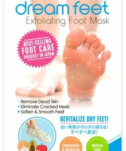 TVTimeDirect Dream Feet Exfoliating Foot Mask (One Pair) By US Jaclean Health & Beauty