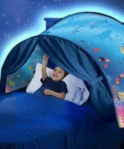 TVTimeDirect DreamTents Fun Pop Up Tent- Undersea World- Twin (w/ Light) Houseware