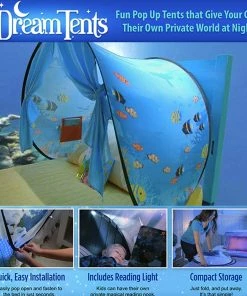 TVTimeDirect DreamTents Fun Pop Up Tent- Undersea World- Twin (w/ Light) Houseware