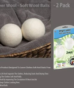TVTimeDirect Kitchen Dryer Wool - Soft Wool Balls- 2 Pack