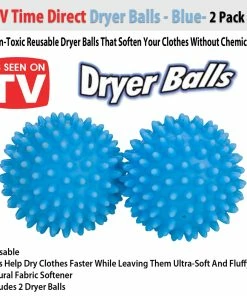 TVTimeDirect Laundry And Cleaning TV Time Direct Dryer Balls - Blue- 2 Pack