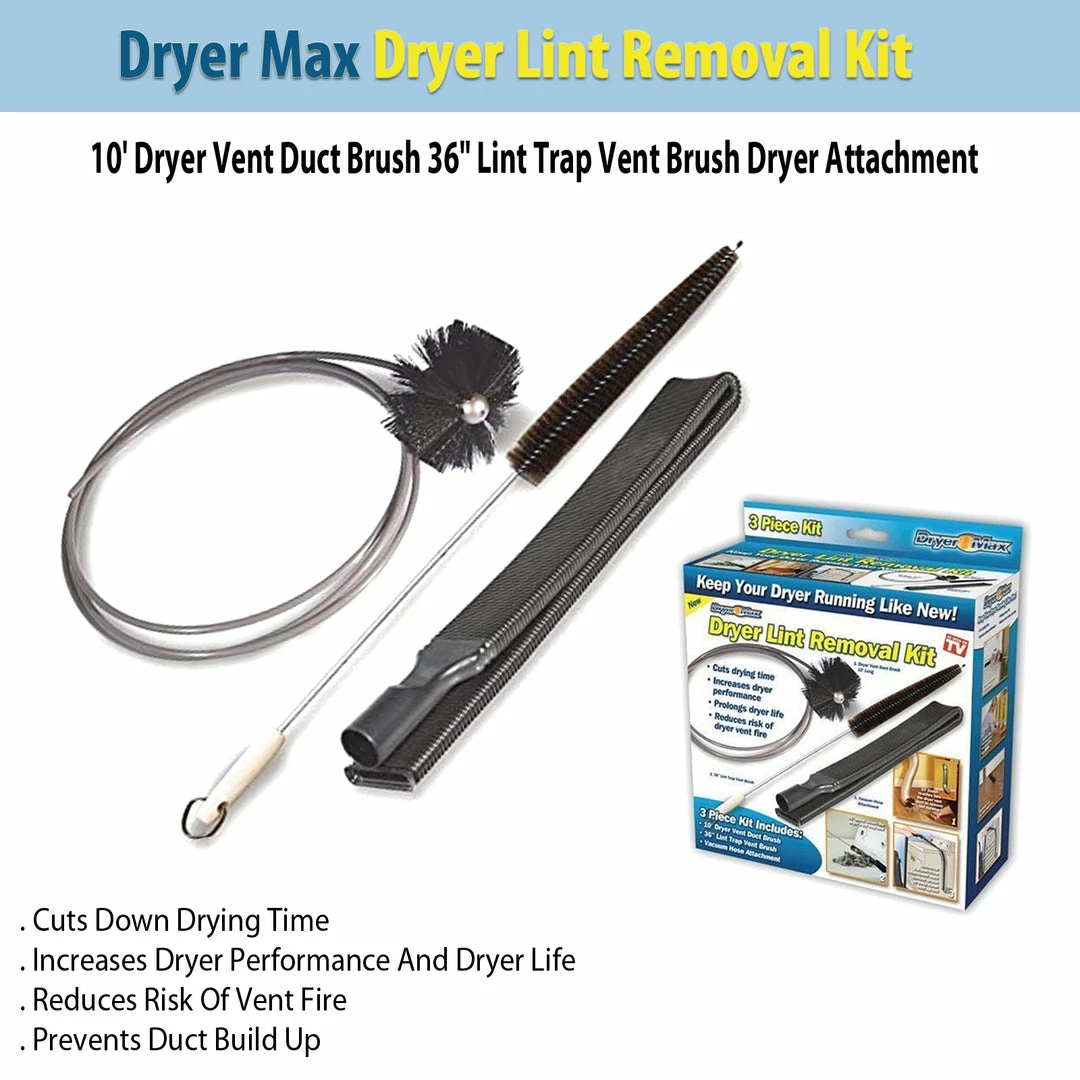 TVTimeDirect Houseware Dryer Max Dryer Lint Removal Kit 3 TVTimeDirect Houseware Dryer Max Dryer Lint Removal Kit