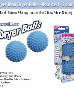 TVTimeDirect Dryer Max Dryer Balls - Assorted - 2 Count Laundry And Cleaning
