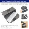 TVTimeDirect Dual Eyeglass And Pill Box Travel Case 2 TVTimeDirect Dual Eyeglass And Pill Box Travel Case