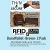 TVTimeDirect Clothing & Accessories DuraWallet -Brown- 2 Pack