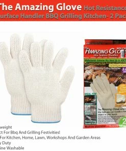 TVTimeDirect The Amazing Glove Hot Resistance Surface Handler BBQ Grilling Kitchen- 2 Pack