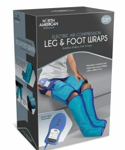 TVTimeDirect Air Compression Large Leg Wraps - XLARGE - Fits Thighs Up To 33"