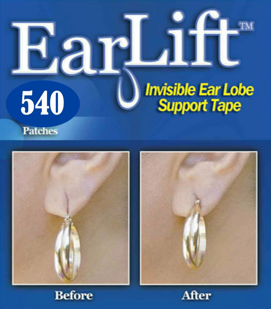 TVTimeDirect Earlift Earring Support Patches - 9 Pack (540 Patches) 4 TVTimeDirect Earlift Earring Support Patches - 9 Pack (540 Patches)
