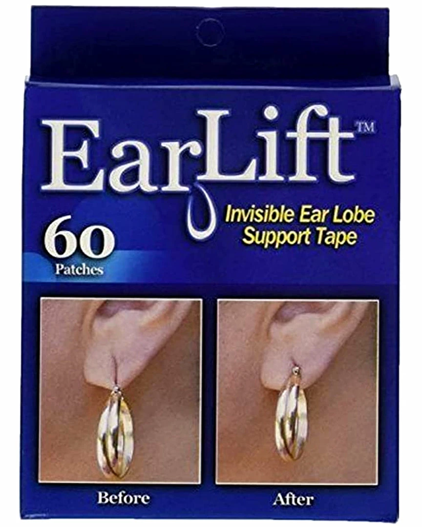 TVTimeDirect EarLift Invisible Ear Lobe Support Solution- 60 Count 3 TVTimeDirect EarLift Invisible Ear Lobe Support Solution- 60 Count