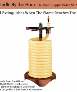 TVTimeDirect Candles Candle By The Hour - 40 Hour- Copper Base (20070)