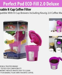 TVTimeDirect Perfect Pod ECO-Fill 2.0 Deluxe Reusable K-Cup Coffee Filter