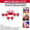 TVTimeDirect Egglettes Egg Cooker- Set Of 6 Kitchen