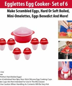 TVTimeDirect Egglettes Egg Cooker- Set Of 6 Kitchen