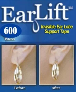 TVTimeDirect Earlift Earring Support Patches - 10 Pack (600 Patches)