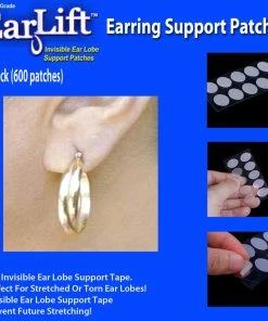 TVTimeDirect Earlift Earring Support Patches - 10 Pack (600 Patches)