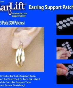 TVTimeDirect Health & Beauty Earlift Earring Support Patches - 5 Pack (300 Patches)