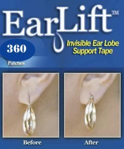 TVTimeDirect Health & Beauty Earlift Earring Support Patches - 6 Pack (360 Patches)