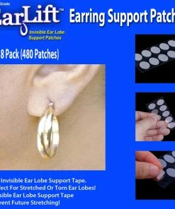 TVTimeDirect Health & Beauty Earlift Earring Support Patches - 8 Pack (480 Patches)
