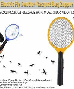 TVTimeDirect Electric Fly Swatter-Racquet Bug Zapper