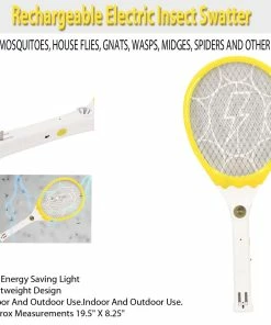 TVTimeDirect Rechargeable Electric Insect Swatter Sporting Goods