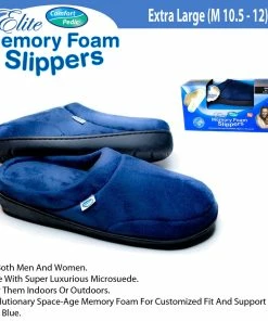 TVTimeDirect Clothing & Accessories Elite Comfort Pedic Memory Foam Slippers- Extra Large (M 10.5 - 12)