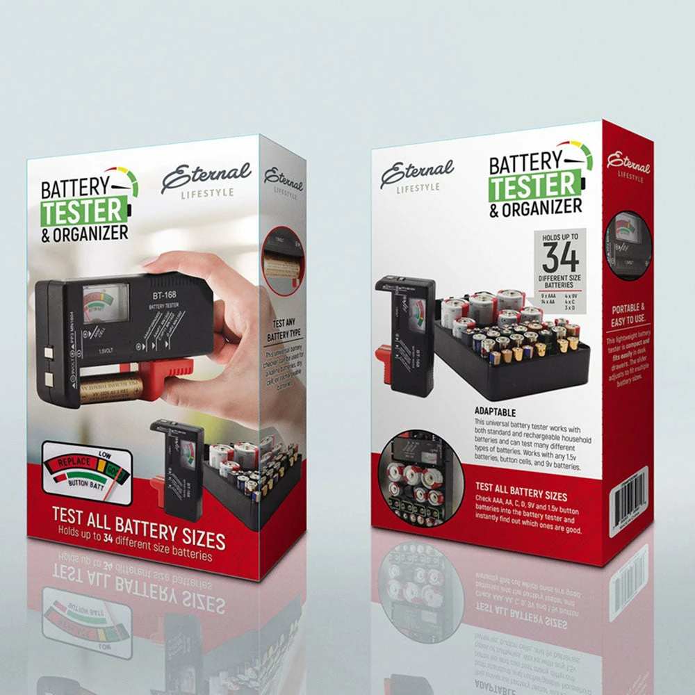 TVTimeDirect Battery Organizer & Tester With Battery Slots Cell Batteries Outdoor & Garden 4 TVTimeDirect Battery Organizer & Tester With Battery Slots Cell Batteries Outdoor & Garden