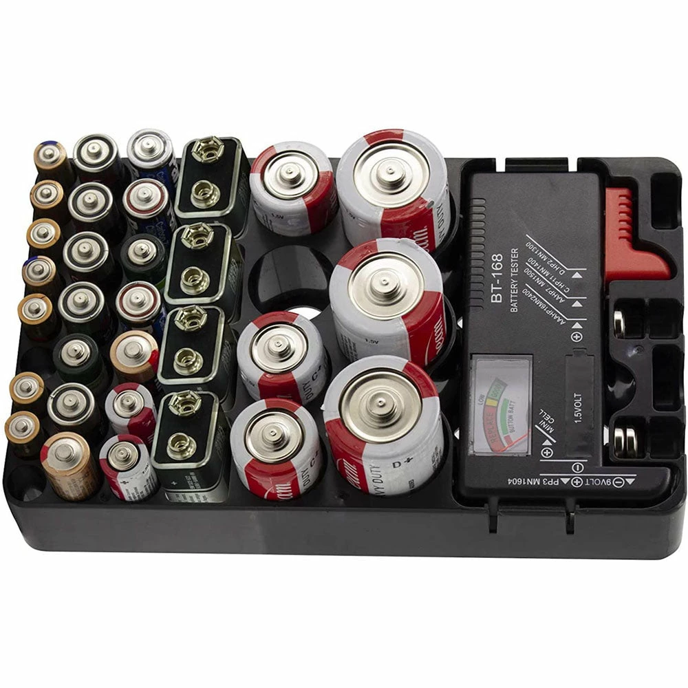 TVTimeDirect Battery Organizer & Tester With Battery Slots Cell Batteries Outdoor & Garden 5 TVTimeDirect Battery Organizer & Tester With Battery Slots Cell Batteries Outdoor & Garden