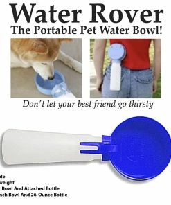 TVTimeDirect Water Rover Even Bigger 5.25 Inch Bowl And 26-Ounce Bottle, Blue Pets