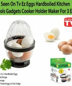TVTimeDirect As Seen On Tv Ez Eggs Hardboiled Kitchen Tools Gadgets Cooker Holder Maker For 3 Egg