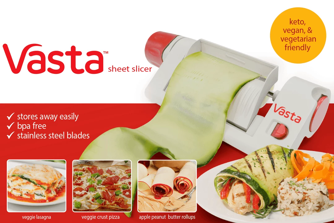 TVTimeDirect Vasta 2-In-1 Vegetable & Fruit Slicer 6 TVTimeDirect Vasta 2-In-1 Vegetable & Fruit Slicer