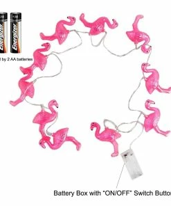 TVTimeDirect Flamingo LED String Lights Outdoor & Garden