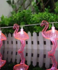 TVTimeDirect Flamingo LED String Lights Outdoor & Garden