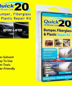 TVTimeDirect Automotive Quick 20 Bumper, Fiberglass & Plastic Repair Kit