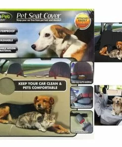 TVTimeDirect FinePet Pet Seat Cover - Black- Large (57" X 54") Pets