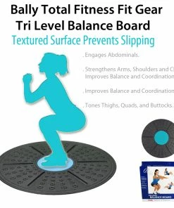 TVTimeDirect Bally Total Fitness Fit Gear Tri Level Balance Board