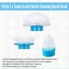 TVTimeDirect Fityle 3 X Turbo Scrub Electric Cleaning Brush Head Cleaner Tile Clean Bathroom Kit Houseware 2 TVTimeDirect Fityle 3 X Turbo Scrub Electric Cleaning Brush Head Cleaner Tile Clean Bathroom Kit Houseware