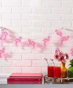 TVTimeDirect Flamingo LED String Lights Outdoor & Garden