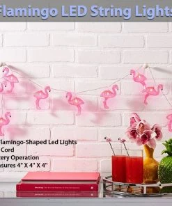 TVTimeDirect Flamingo LED String Lights Outdoor & Garden