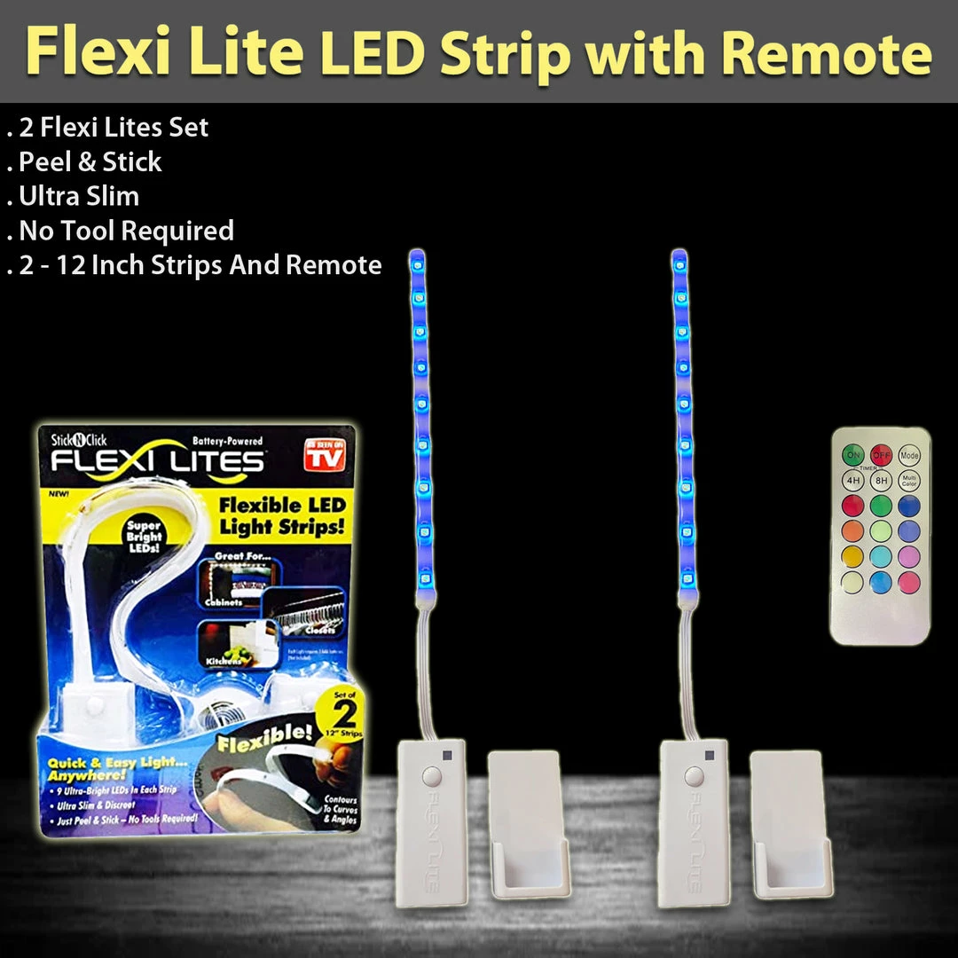 TVTimeDirect Houseware Flexi Lite LED Flex Light Strip With Remote 7 TVTimeDirect Houseware Flexi Lite LED Flex Light Strip With Remote