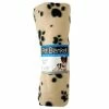 TVTimeDirect Pets Fleece Paw Print Pet Blanket (Grey) 1 TVTimeDirect Pets Fleece Paw Print Pet Blanket (Grey)