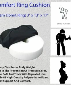 TVTimeDirect Comfort Ring (Foam Donut Ring) Cushion (3" X 13" X 17")