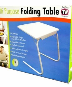 TVTimeDirect Multi-Purpose Folding Table- (White) Houseware